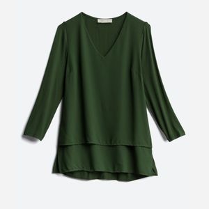 MICHAEL Michael Kors Sariyah Mix Material Blouse